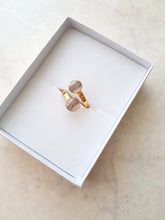 Load image into Gallery viewer, Double-ring with Baby Hair / Pet-Fur Memorial Jewelry