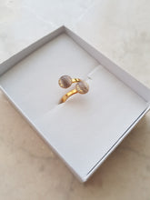 Load image into Gallery viewer, Double-ring with Baby Hair / Pet-Fur Memorial Jewelry
