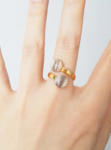 Load image into Gallery viewer, Double-ring with Baby Hair / Pet-Fur Memorial Jewelry