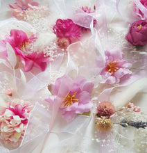 Load image into Gallery viewer, Boutonniere, Wedding Flower Pins in Pink & Cream