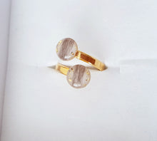 Load image into Gallery viewer, Double-ring with Baby Hair / Pet-Fur Memorial Jewelry