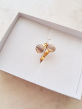 Load image into Gallery viewer, Double-ring with Baby Hair / Pet-Fur Memorial Jewelry