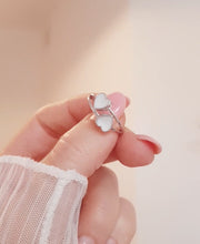 Load image into Gallery viewer, Double-ring with Baby Hair / Pet-Fur Memorial Jewelry