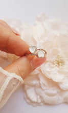 Load image into Gallery viewer, Double-ring with Baby Hair / Pet-Fur Memorial Jewelry