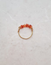 Load image into Gallery viewer, Amber Gemstone Finger-Ring Wire-Wrapped