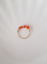 Load image into Gallery viewer, Amber Gemstone Finger-Ring Wire-Wrapped