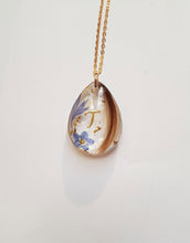 Load image into Gallery viewer, Drop-shaped Blue Hair Pendant Necklace
