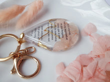 Load image into Gallery viewer, Bible Verse: Mustard Seed & Mountain - Resin Key-Chain
