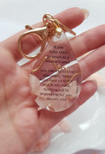 Load image into Gallery viewer, Bible Verse: Mustard Seed & Mountain - Resin Key-Chain