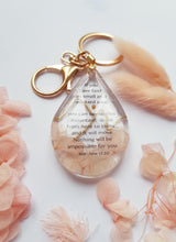 Load image into Gallery viewer, Bible Verse: Mustard Seed & Mountain - Resin Key-Chain