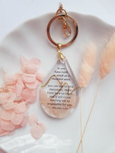 Load image into Gallery viewer, Bible Verse: Mustard Seed & Mountain - Resin Key-Chain
