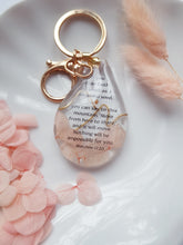 Load image into Gallery viewer, Bible Verse: Mustard Seed & Mountain - Resin Key-Chain