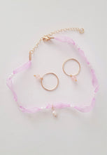Load image into Gallery viewer, Rose Quartz Pearl Gold Filled Earrings