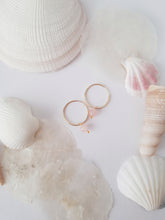 Load image into Gallery viewer, Rose Quartz Pearl Gold Filled Earrings