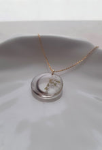 Load image into Gallery viewer, Hair and Flower Letter Resin-Necklace