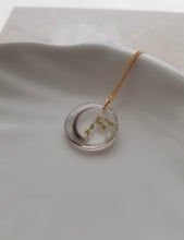 Load image into Gallery viewer, Hair and Flower Letter Resin-Necklace