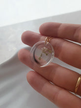 Load image into Gallery viewer, Hair and Flower Letter Resin-Necklace