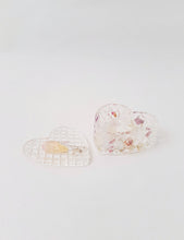 Load image into Gallery viewer, Jewelry Box - Heart Shape - Transparent with Flowers
