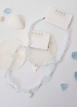 Load image into Gallery viewer, Nacre Cross Blue Pearl Necklace