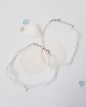 Load image into Gallery viewer, Nacre Cross Blue Pearl Necklace