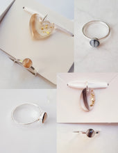 Load image into Gallery viewer, Silver Ring with Baby Hair / Pet-Fur Memorial Jewelry