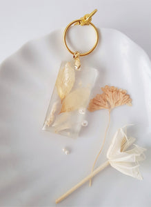 Flower Pendant cream-white Pampas Grass