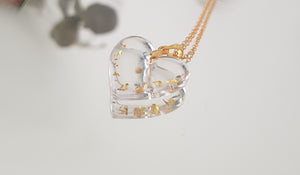 Mustard Seed Heart Shaped Necklace