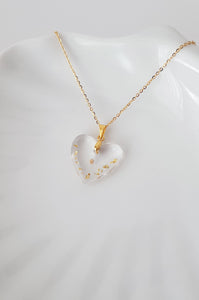 Mustard Seed Heart Shaped Necklace