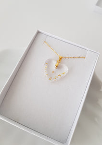 Mustard Seed Heart Shaped Necklace