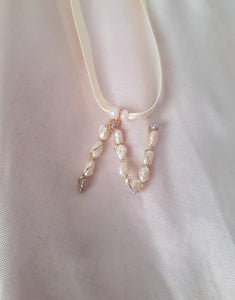 Initial Letter Pearl Necklace - Handwired