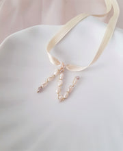 Load image into Gallery viewer, Initial Letter Pearl Necklace - Handwired