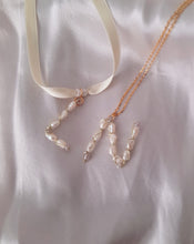 Load image into Gallery viewer, Initial Letter Pearl Necklace - Handwired