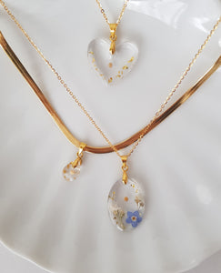 Mustard Seed Heart Shaped Necklace