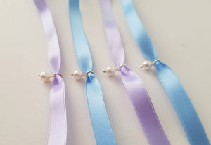 Lavender Choker Pearl Necklace