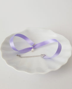 Lavender Choker Pearl Necklace