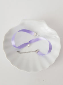 Lavender Choker Pearl Necklace