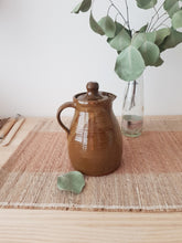 Load image into Gallery viewer, Vintage Ceramic Pitcher Brown, Handmade