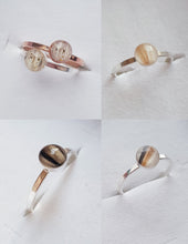 Load image into Gallery viewer, Silver Ring with Baby Hair / Pet-Fur Memorial Jewelry