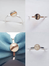 Load image into Gallery viewer, Silver Ring with Baby Hair / Pet-Fur Memorial Jewelry