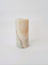 Load image into Gallery viewer, White Onyx Stone - Modern Classic Cylinder Vase