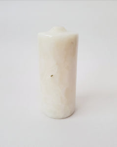 White Onyx Stone - Single Flower Vase