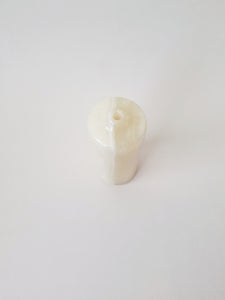 White Onyx Stone - Single Flower Vase