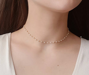 Dainty Gold-Plated Freshwater Pearl Necklace