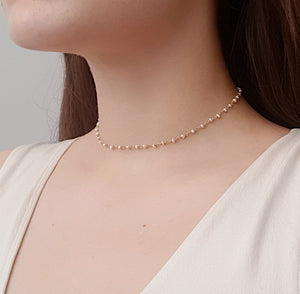 Dainty Gold-Plated Freshwater Pearl Necklace