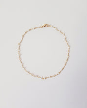 Load image into Gallery viewer, Dainty Gold-Plated Freshwater Pearl Anklet