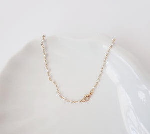 Dainty Gold-Plated Freshwater Pearl Anklet