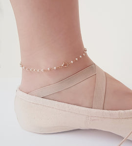 Dainty Gold-Plated Freshwater Pearl Anklet