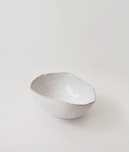 Load image into Gallery viewer, Glazed Ceramic Dinnerware Bowls / Soup Plates, Irregular Shape