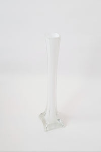 Modern White Single Flower / Bud Vase