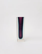 Load image into Gallery viewer, 1970ies facetted Murano Sommerso Vintage Vase